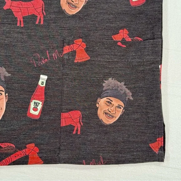 Shinesty x NFLPA Patrick Mahomes Hawaiian Shirt Mens Small Kansas City Chiefs - Picture 4 of 6